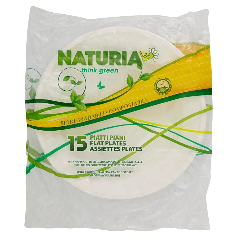 Naturia bio Piatti Piani 15 pz