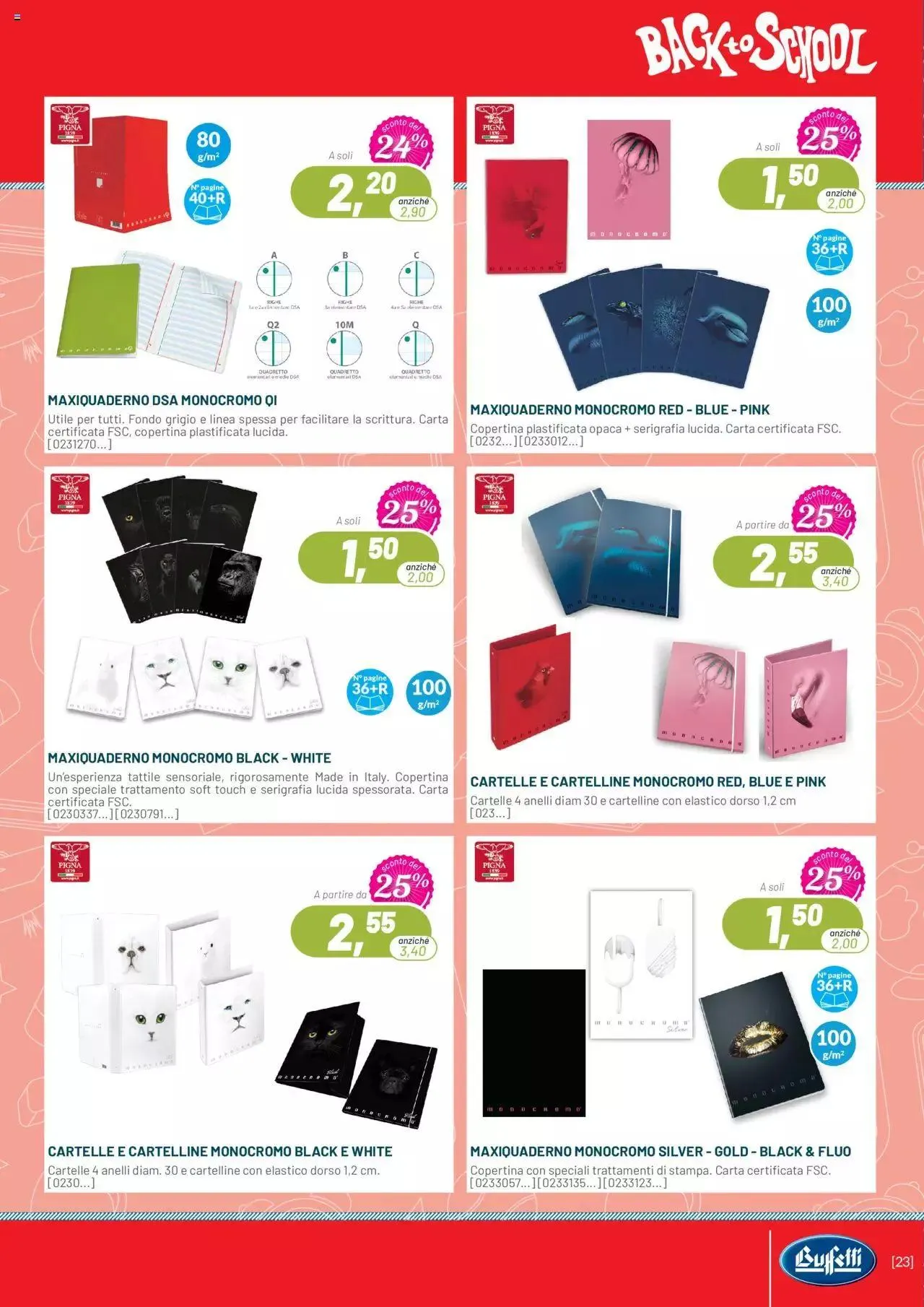 Volantino Buffetti da 1 luglio a 30 settembre di 2024 - Pagina del volantino 23