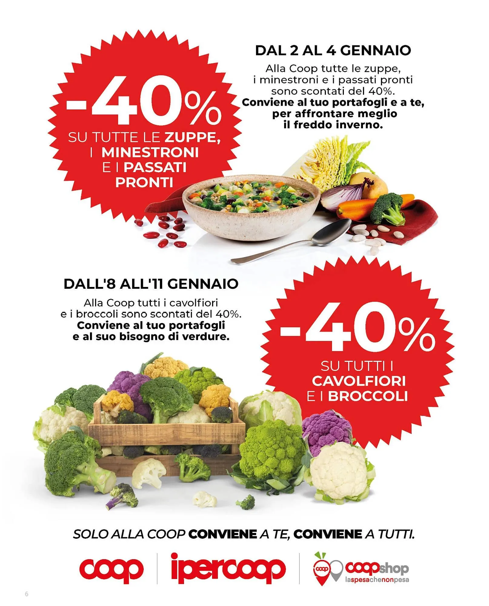Volantino Ipercoop da 2 gennaio a 14 gennaio di 2026 - Pagina del volantino 6