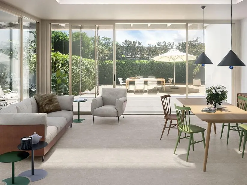 Piastrella Xlab Desert Grey 120X120 Gres Effetto Pietra Grigia