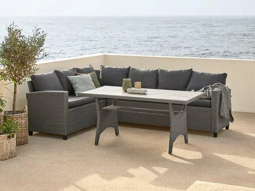 Set lounge ULLEHUSE 6 posti grigio