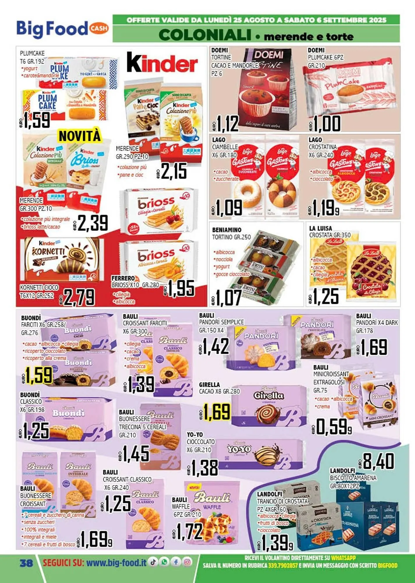 Volantino Big Food da 25 agosto a 6 settembre di 2025 - Pagina del volantino 38