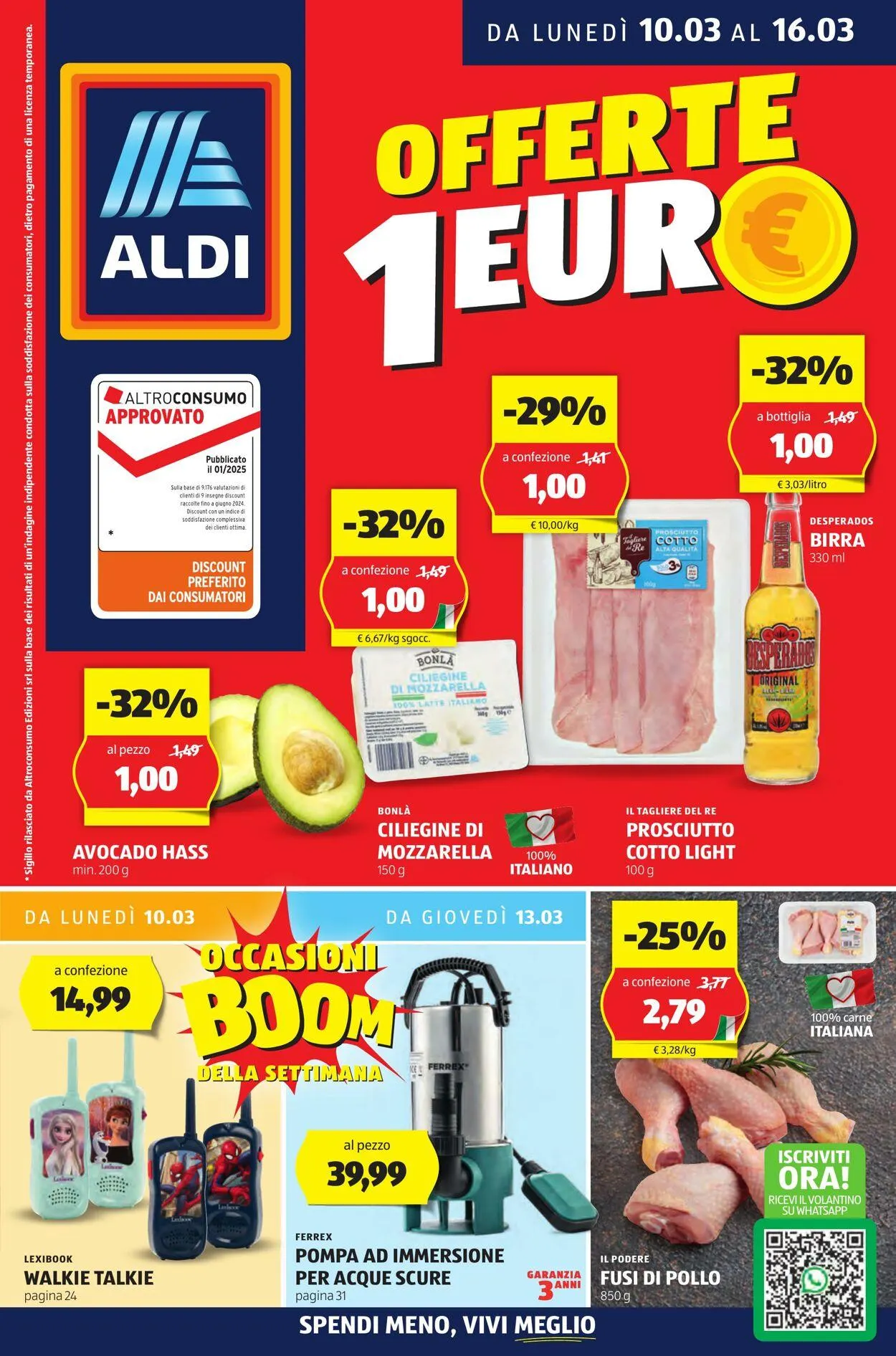 Aldi Volantino attuale da 10 marzo a 16 marzo di 2025 - Pagina del volantino 1