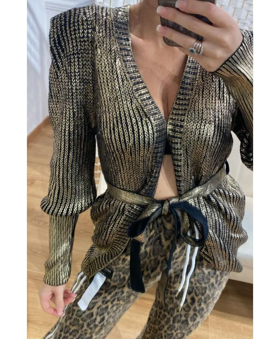 Maxi cardigan spalmato n.1