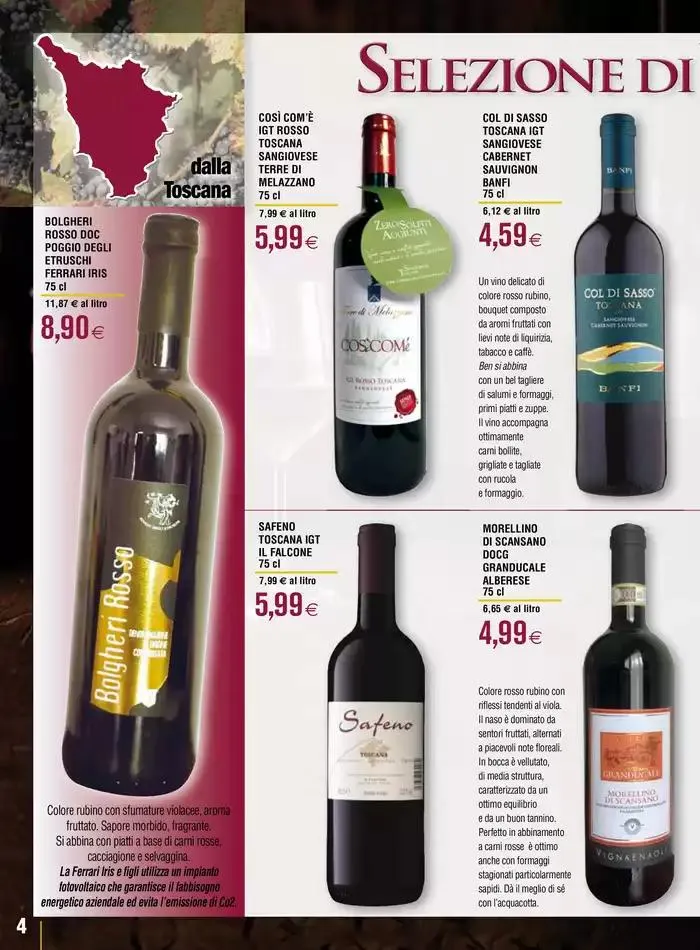 Selezione di vini italiani da 23 aprile a 21 maggio di 2025 - Pagina del volantino 4