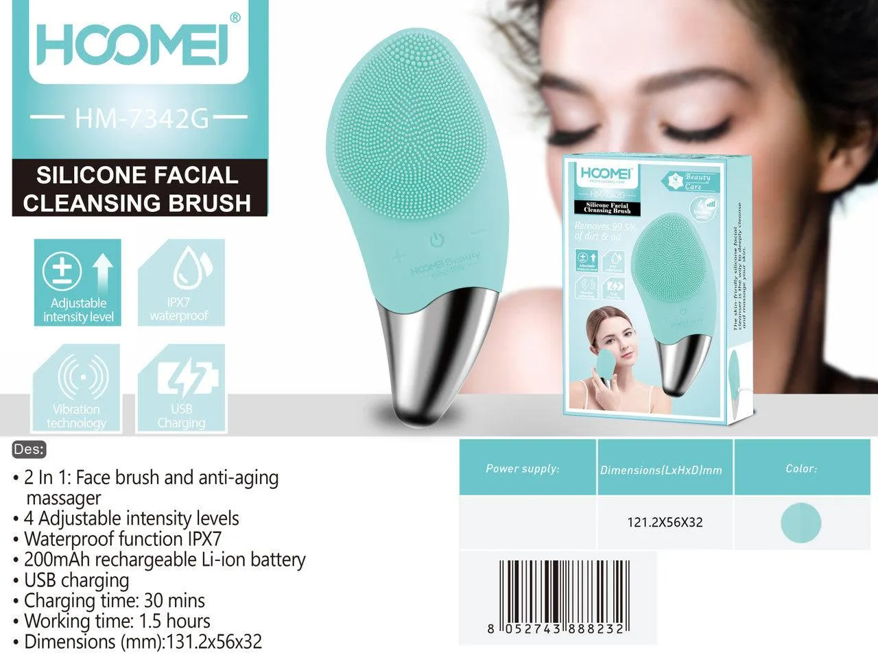 Hoomei - Face Cleansing Brush
