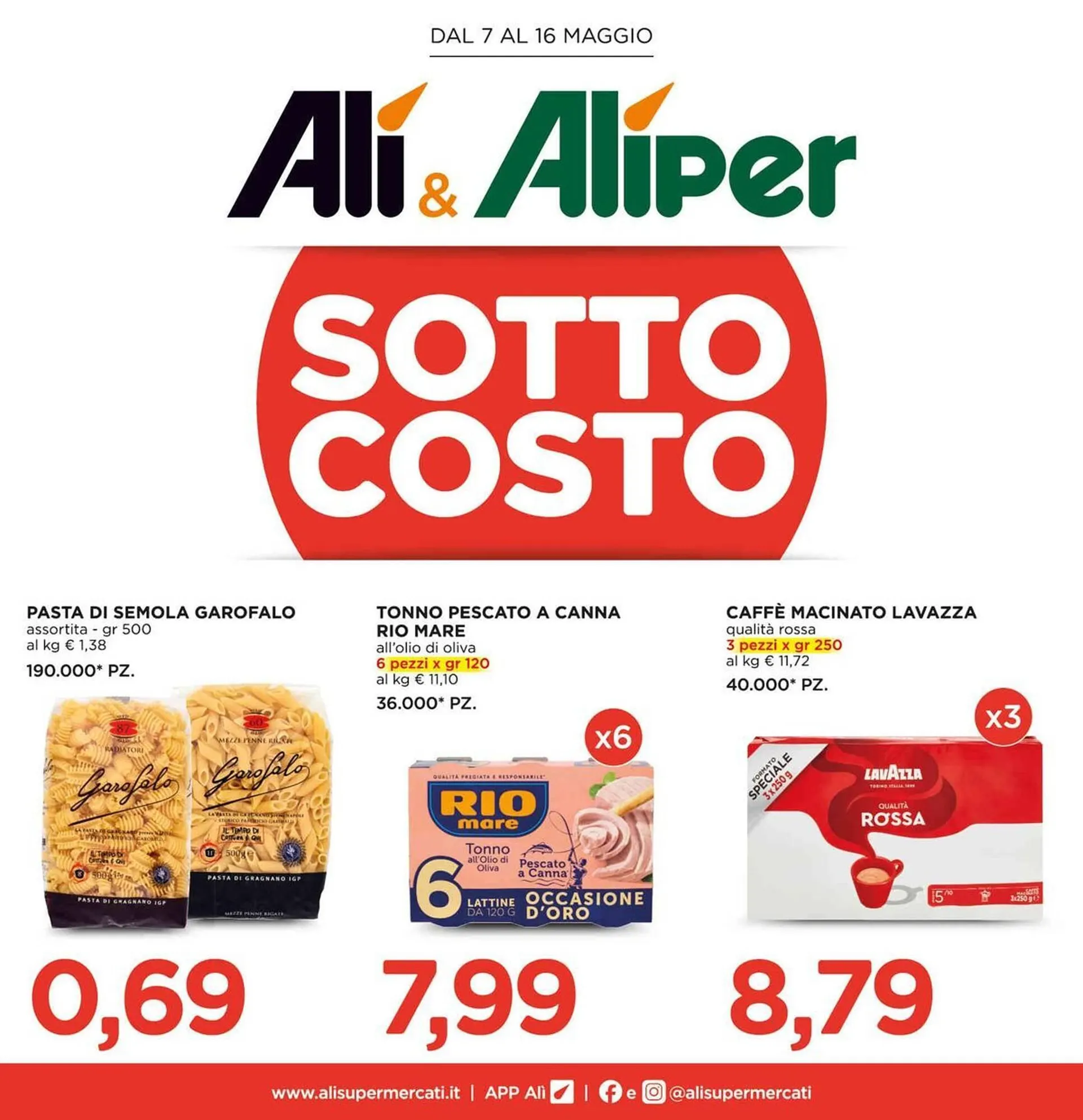 Volantino Alì Supermercati da 7 maggio a 16 maggio di 2026 - Pagina del volantino 1