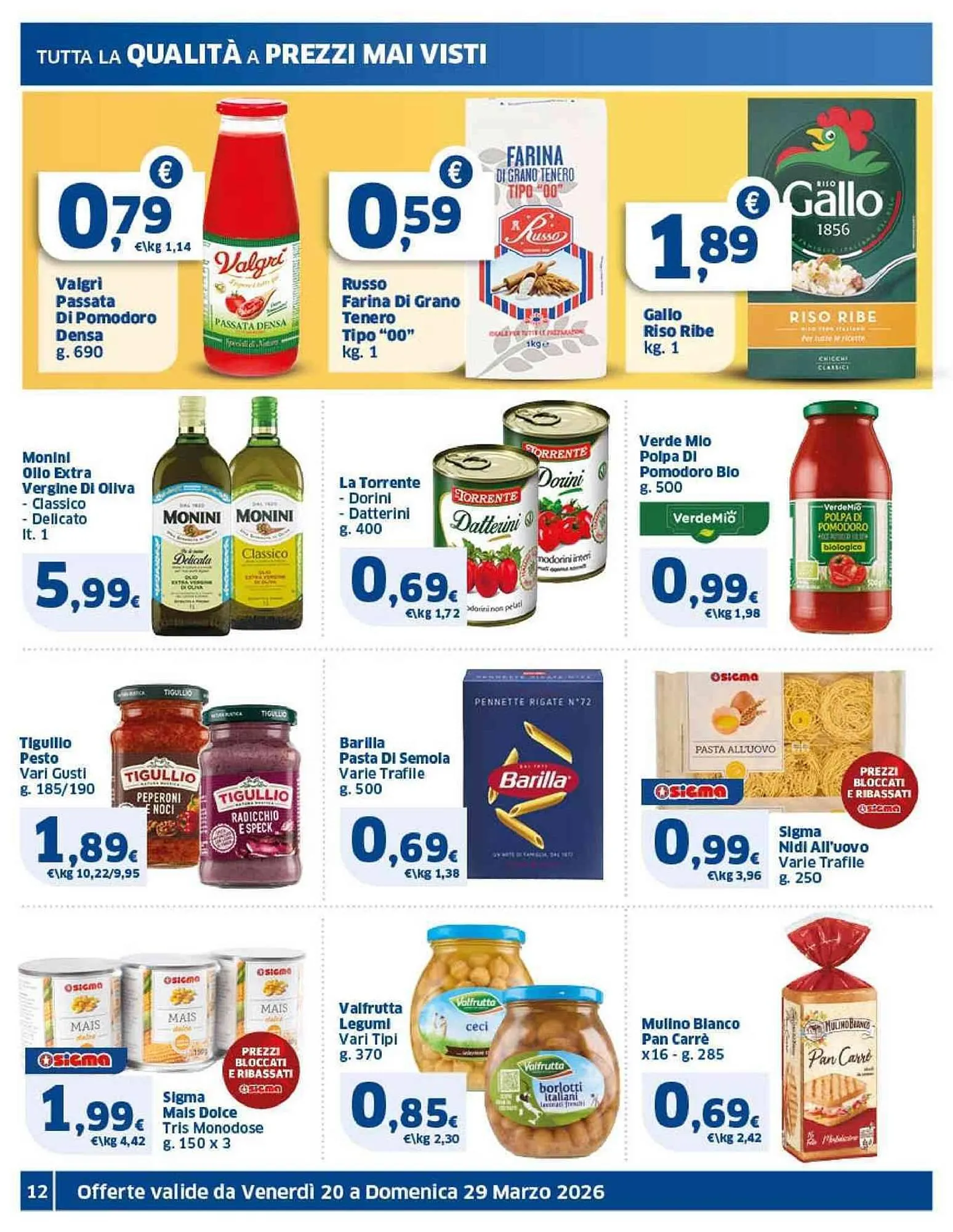 Volantino Sigma da 20 marzo a 29 marzo di 2026 - Pagina del volantino 12