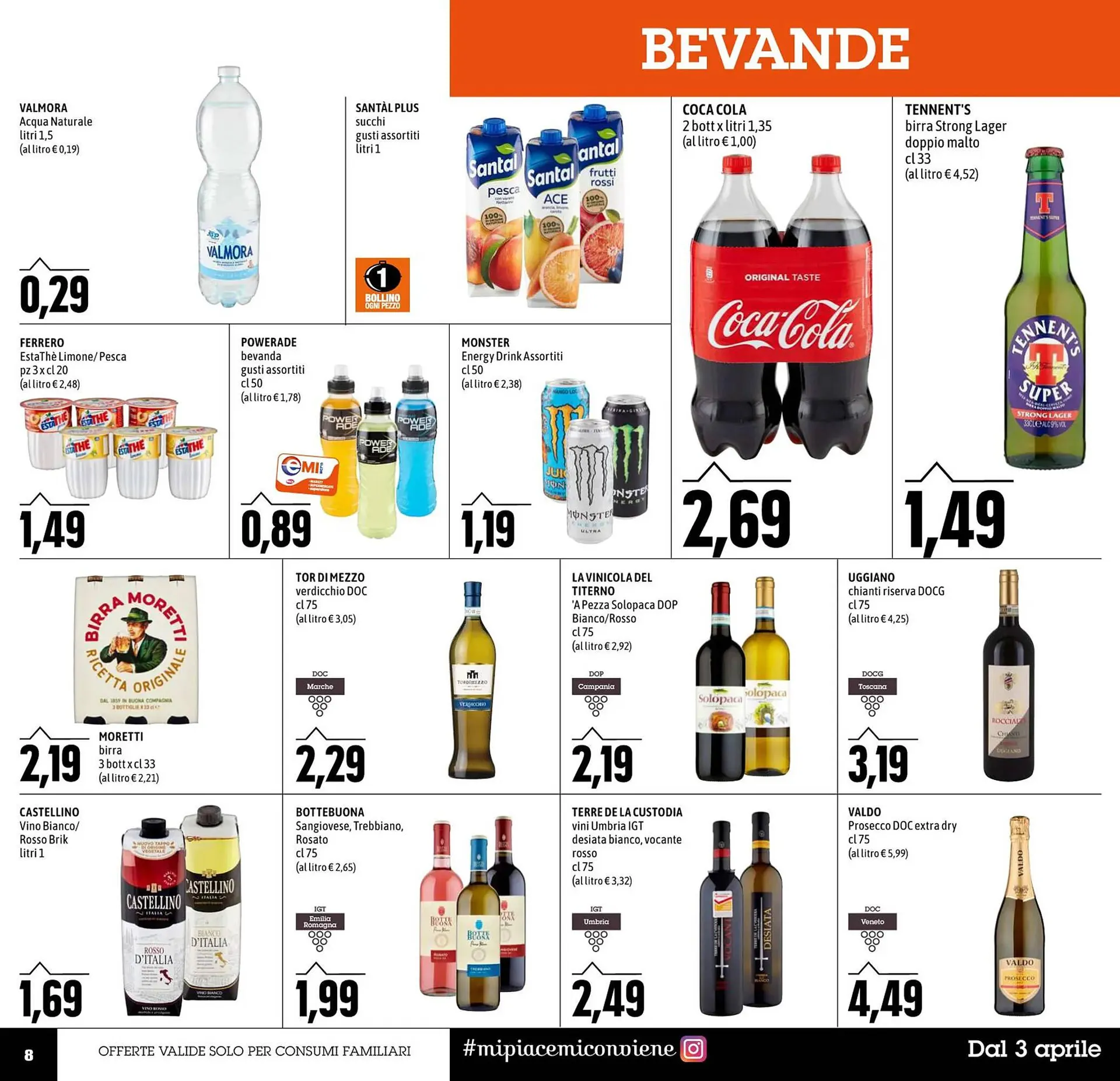 Volantino Emi Supermercati da 3 aprile a 10 aprile di 2024 - Pagina del volantino 8