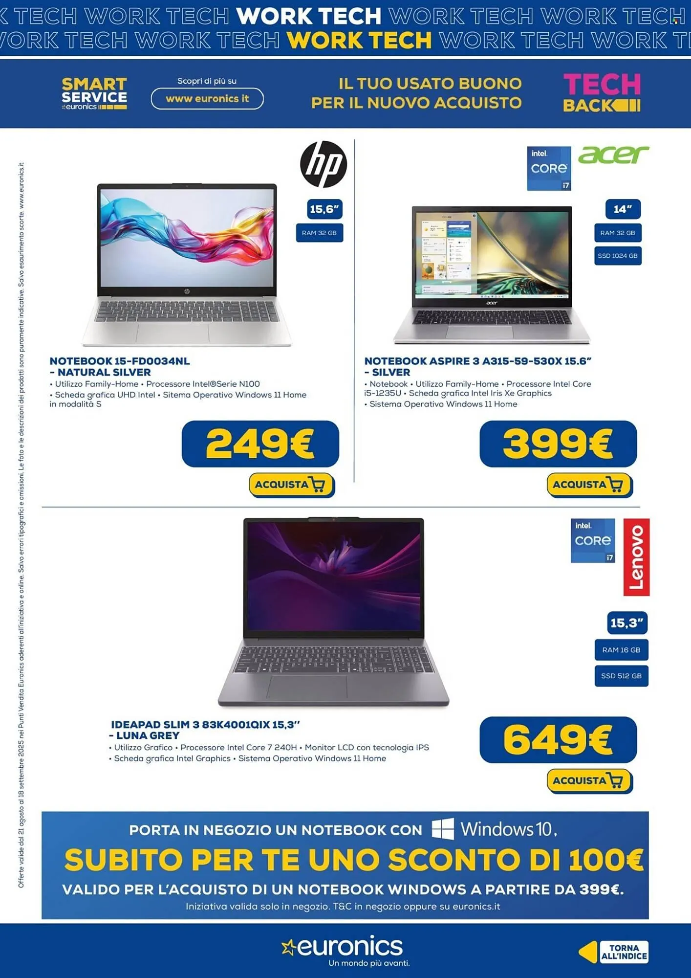 Volantino Euronics da 21 agosto a 18 settembre di 2025 - Pagina del volantino 10