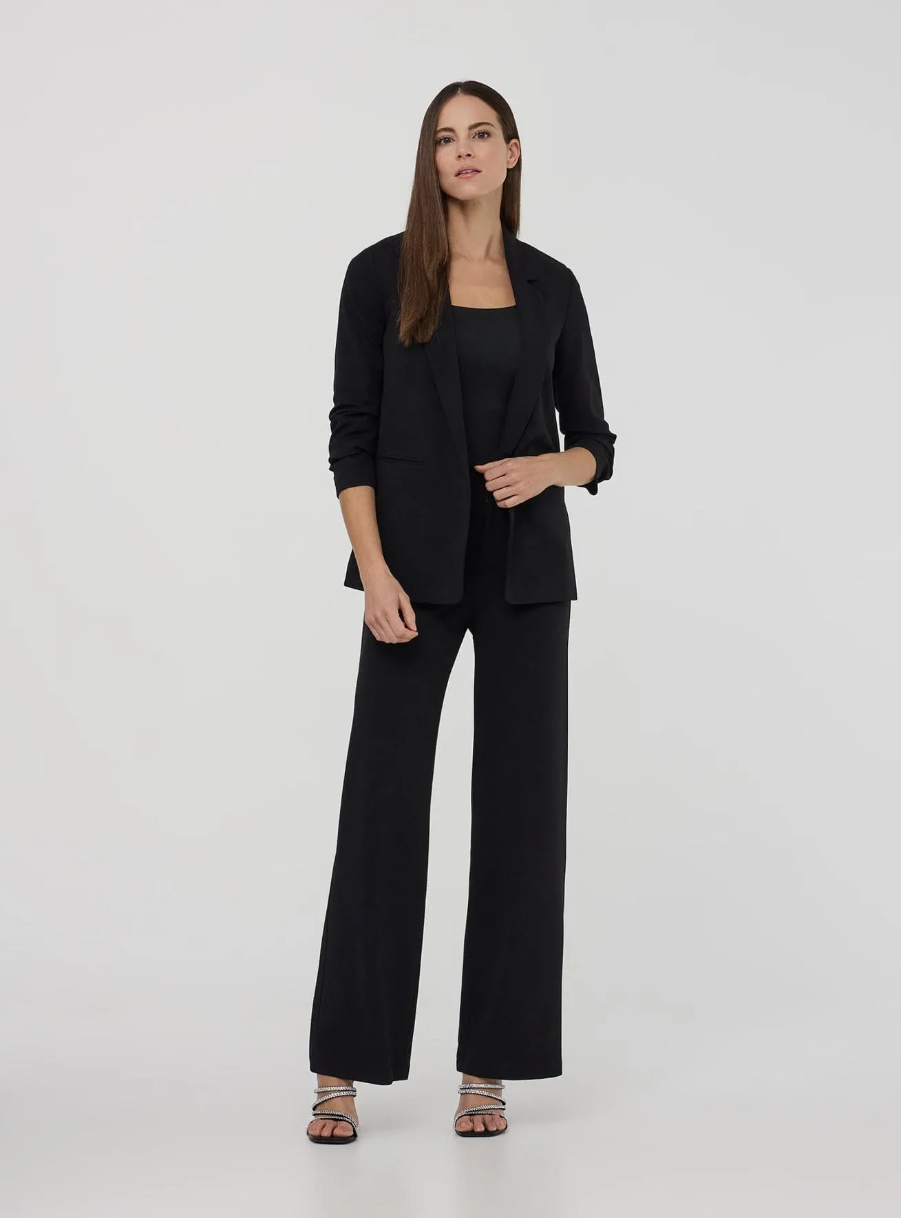 Pantaloni tinta unita wide leg Nero