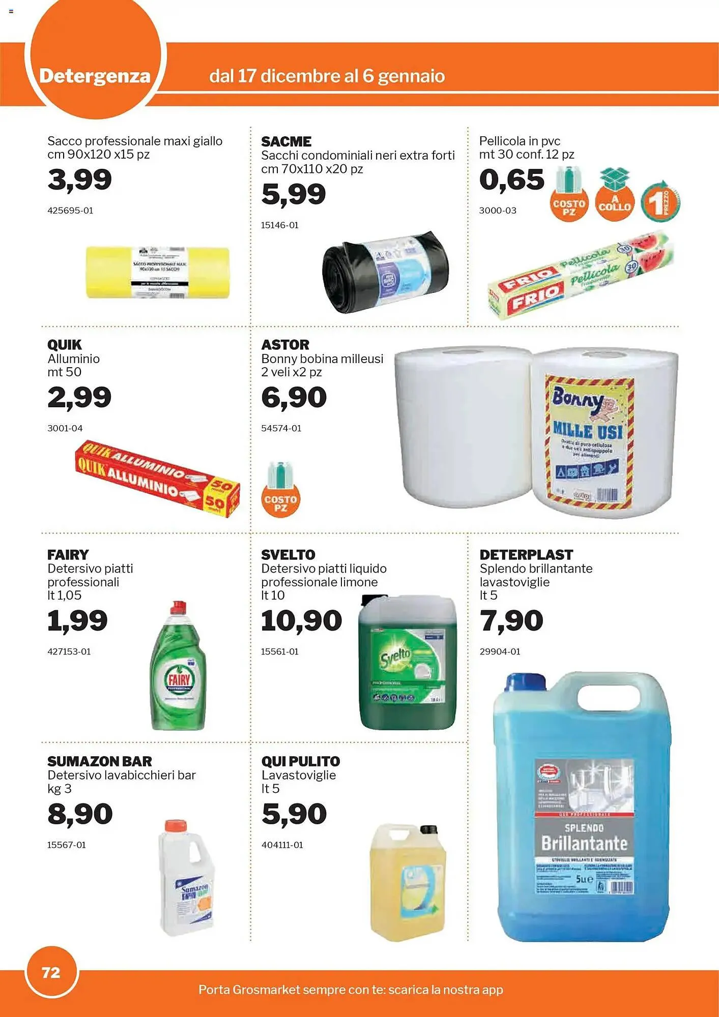Volantino GrosMarket da 17 dicembre a 6 gennaio di 2026 - Pagina del volantino 72
