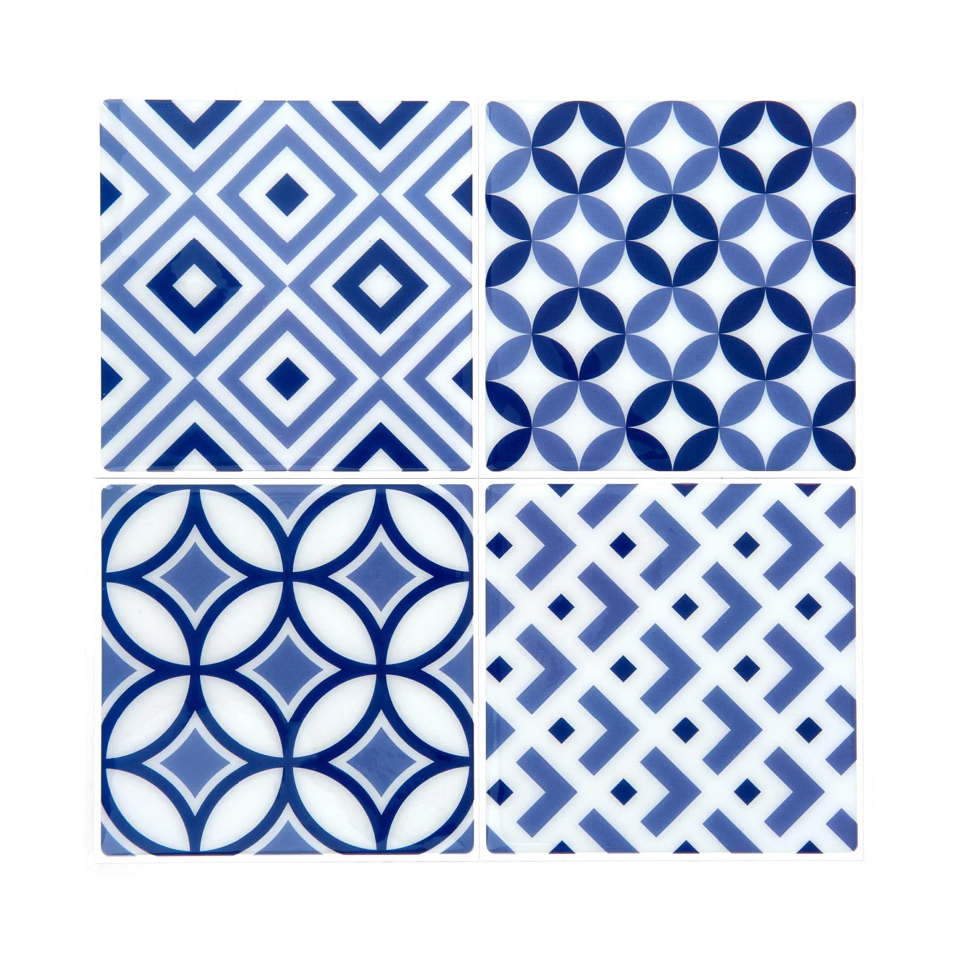 Piastrelle adesive effetto maiolica set da 4 pz