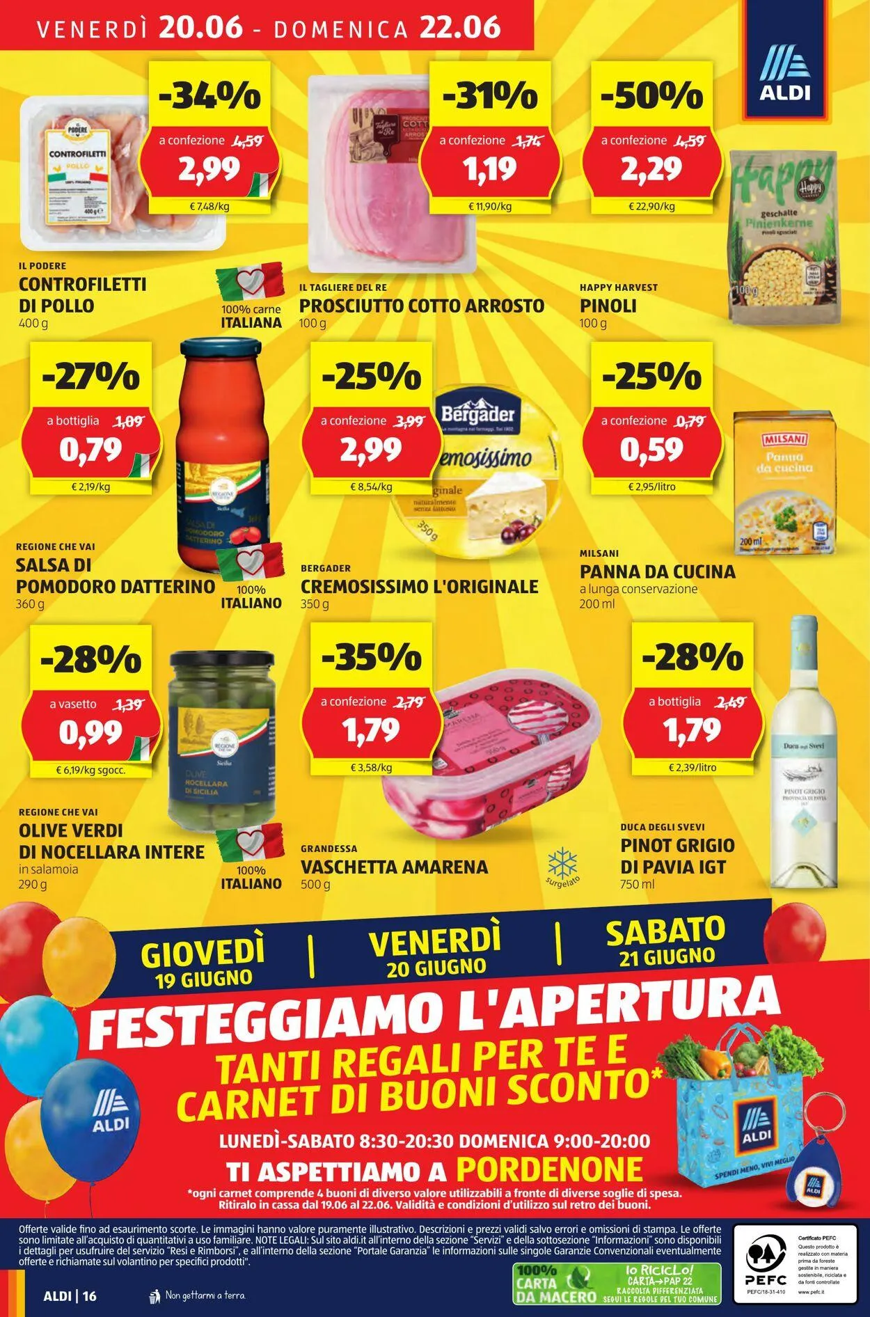 Aldi Volantino attuale da 15 giugno a 29 giugno di 2025 - Pagina del volantino 16