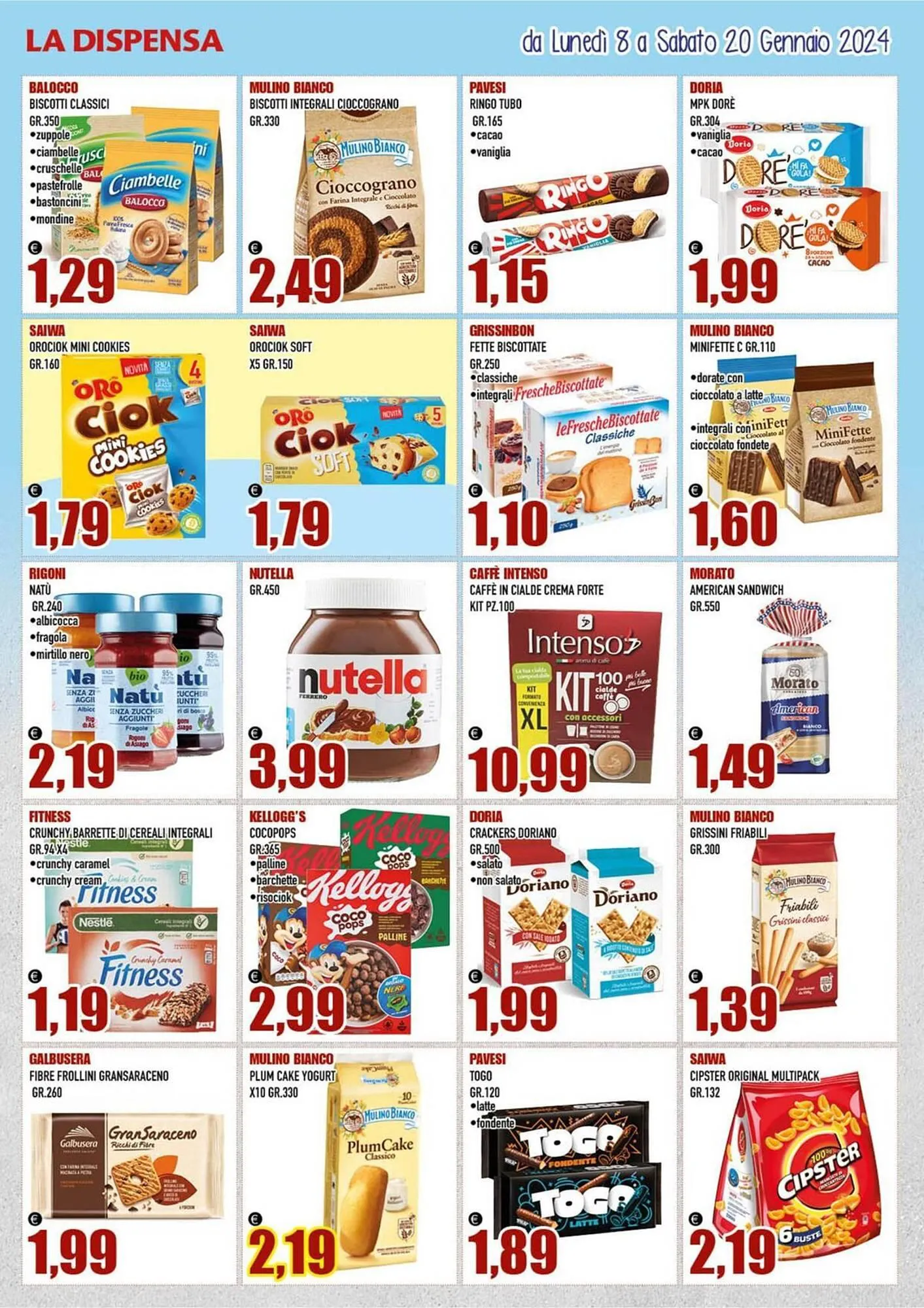 Volantino Euromarket Carandente da 8 gennaio a 20 gennaio di 2024 - Pagina del volantino 3