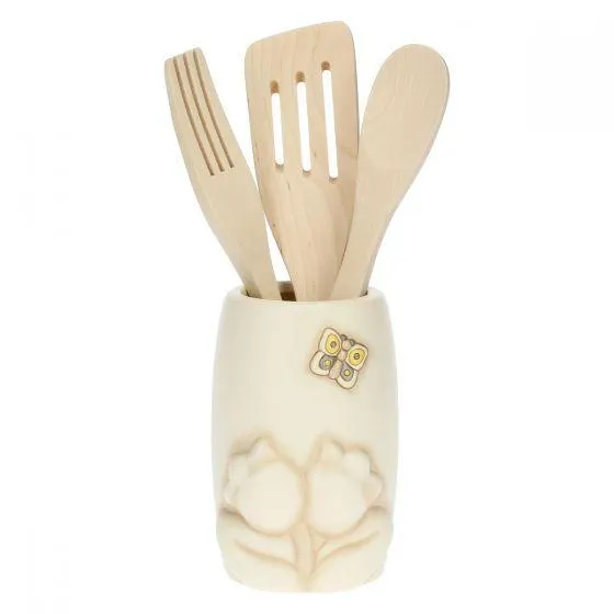 Porta mestoli con 3 mestoli Elegance