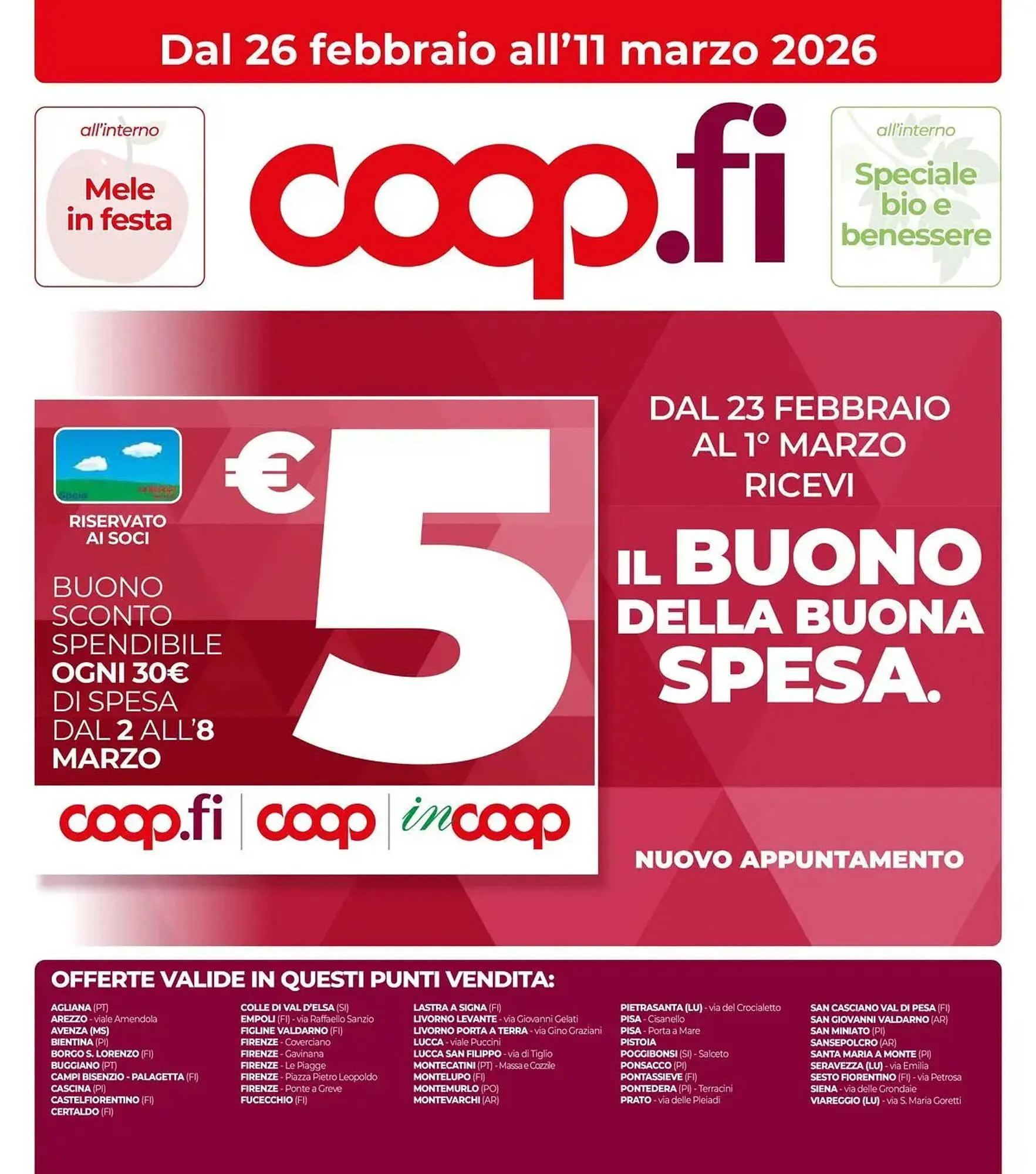Volantino Unicoop da 25 febbraio a 11 marzo di 2026 - Pagina del volantino 1
