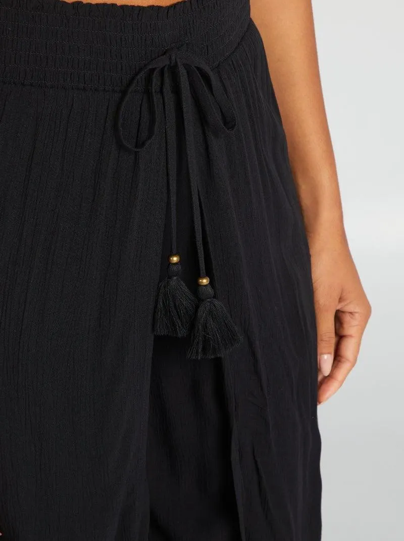 Pantaloni da mare larghi - nero