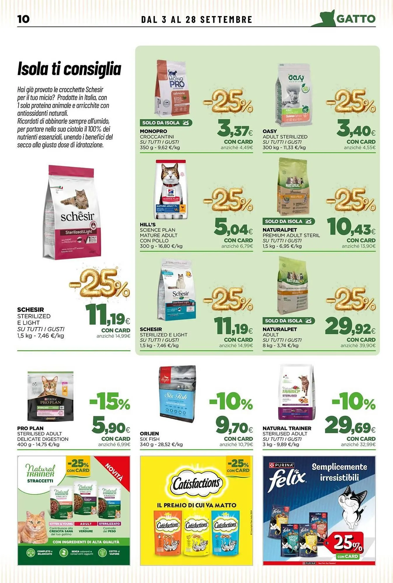 volantino L´Isola dei Tesori da 3 settembre a 28 settembre di 2025 - Pagina del volantino 10