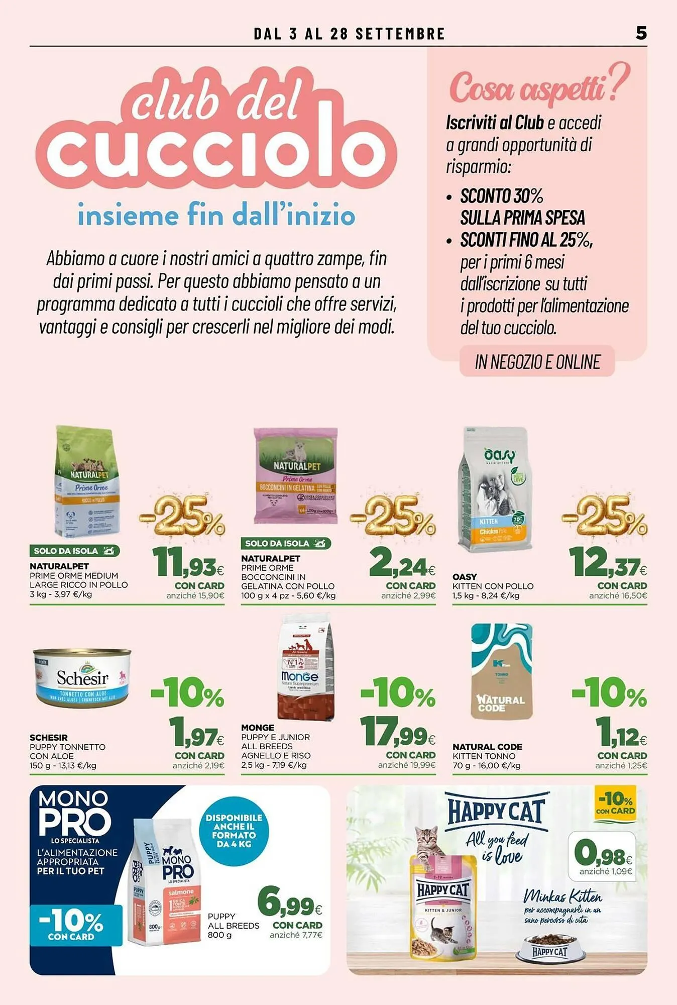 volantino L´Isola dei Tesori da 3 settembre a 28 settembre di 2025 - Pagina del volantino 5