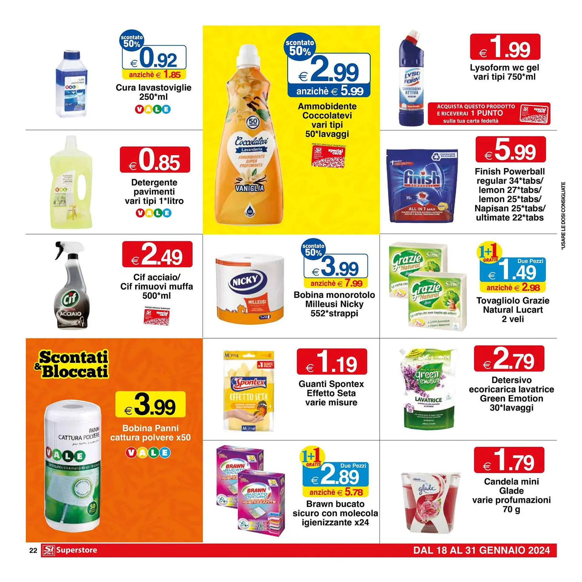 Volantino Sì con te Superstore da 18 gennaio a 31 gennaio di 2024 - Pagina del volantino 22