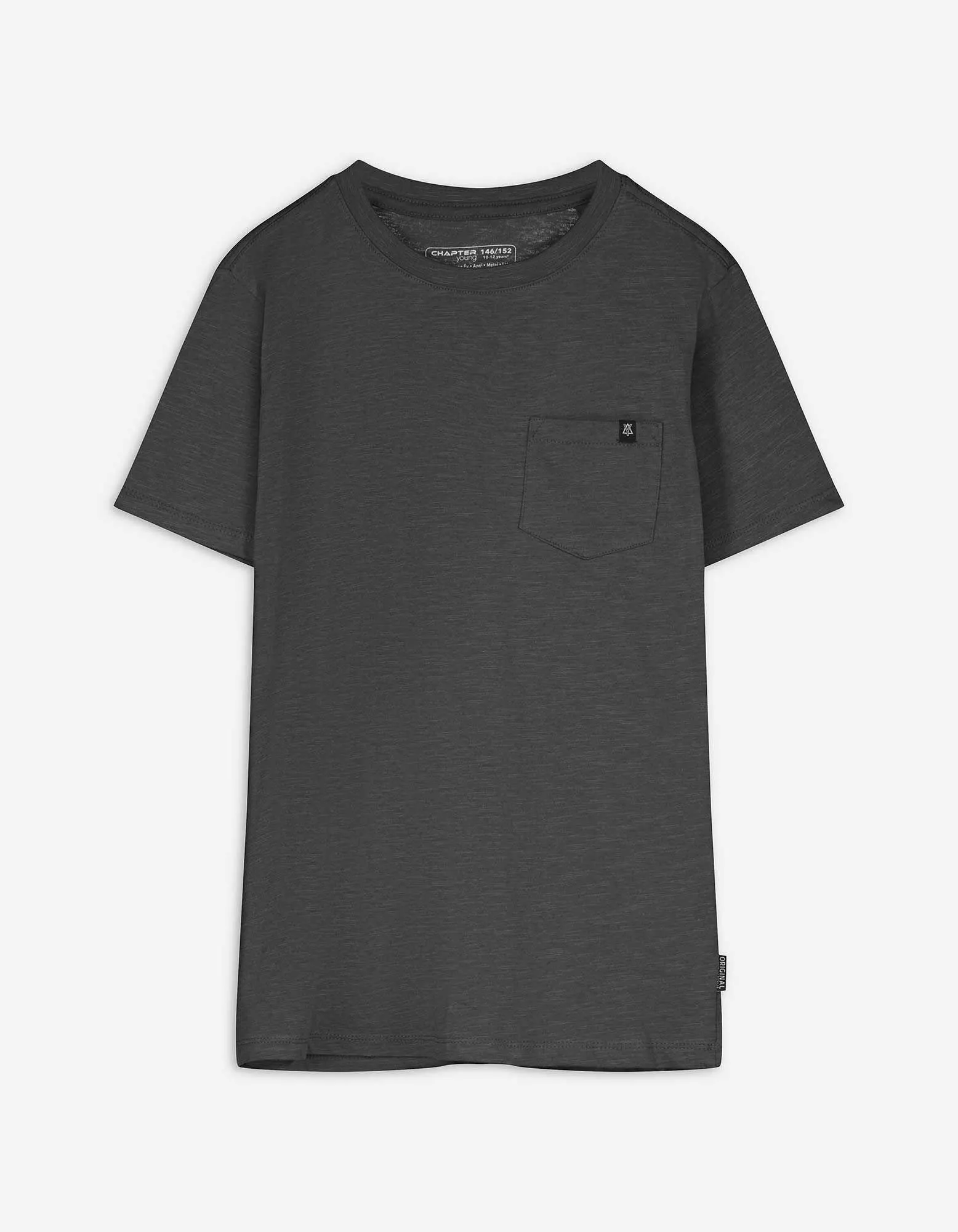 T-shirt - Taschina sul petto - grigio scuro