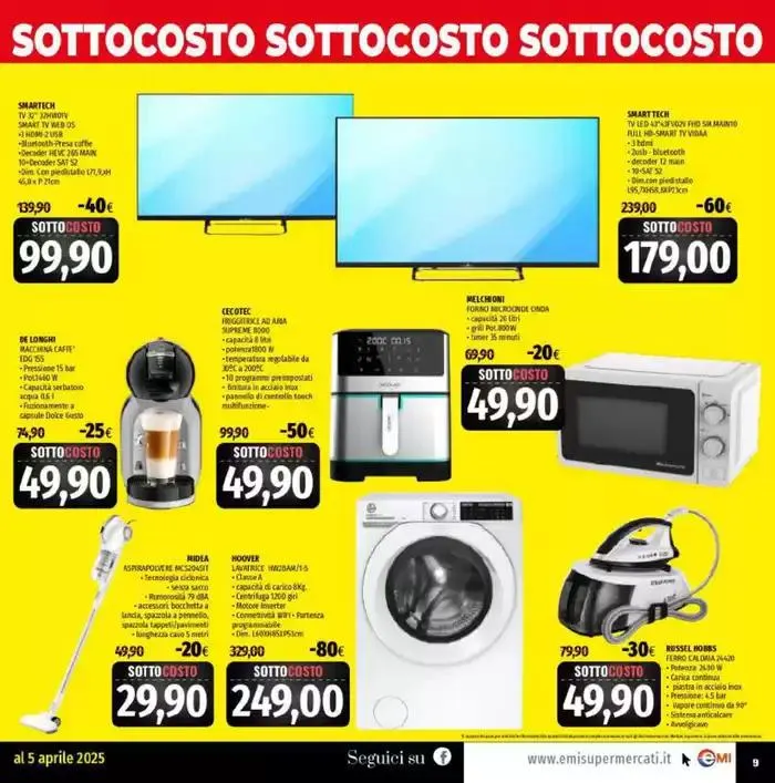 Sottocosto da 28 marzo a 5 aprile di 2025 - Pagina del volantino 9