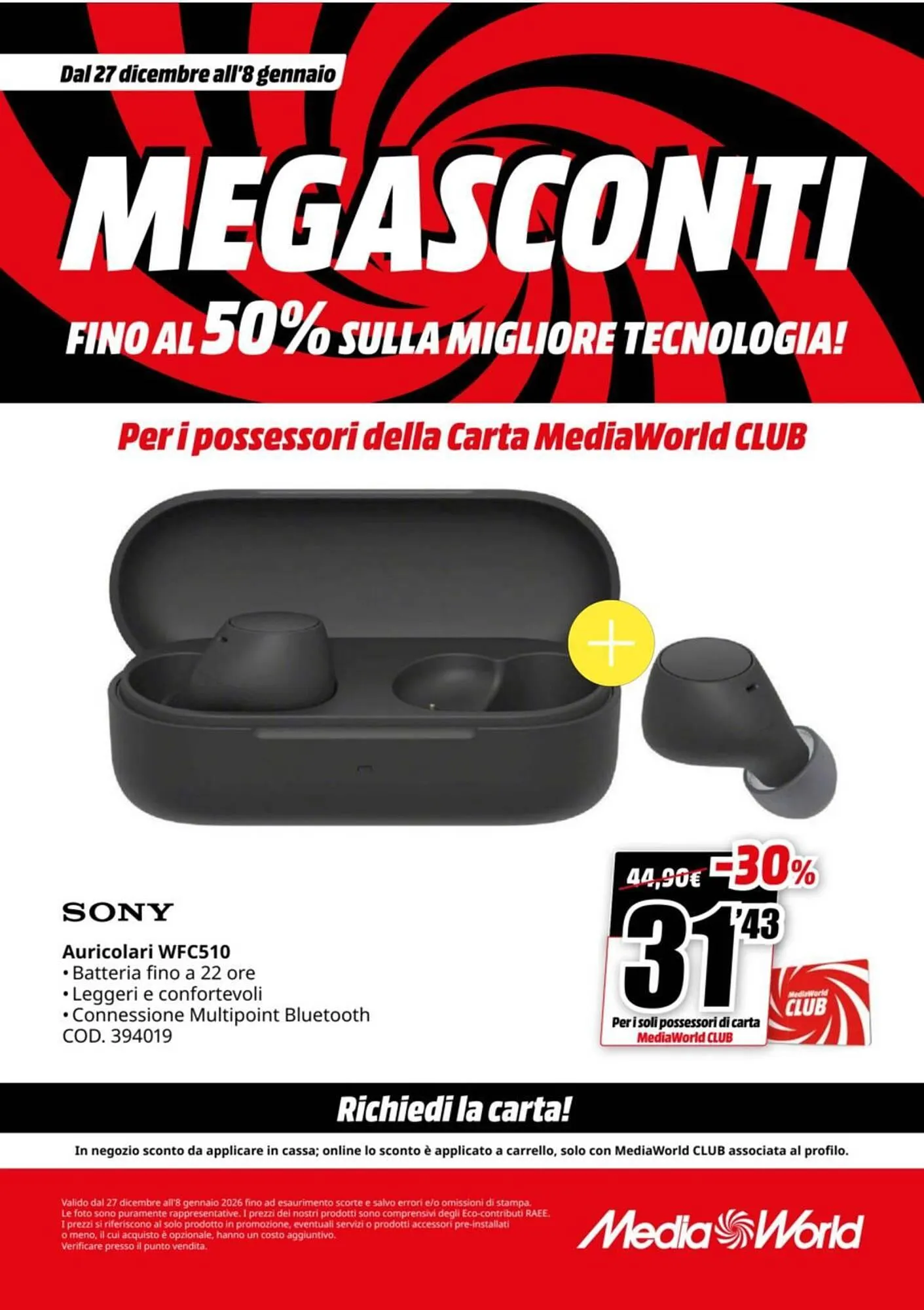 Volantino MediaWorld da 27 dicembre a 8 gennaio di 2026 - Pagina del volantino 10