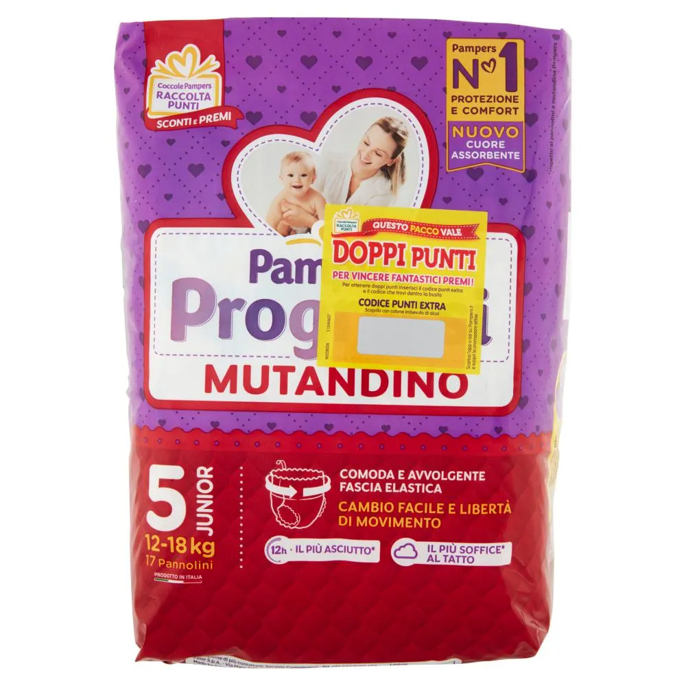 Pampers Progressi Mutandino Junior 17 pz