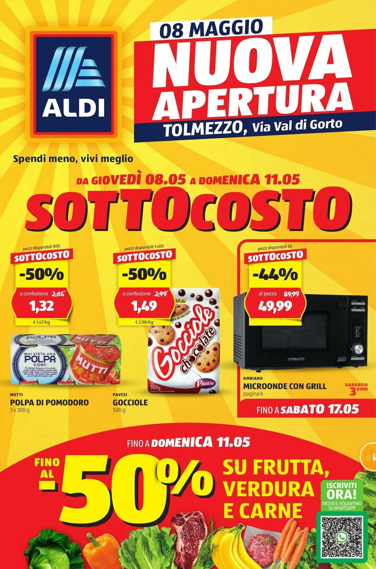 Aldi Volantino attuale da 4 maggio a 18 maggio di 2025 - Pagina del volantino 1