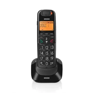 Brondi Bravo Bright Telefono DECT Identificatore di chiamata Nero