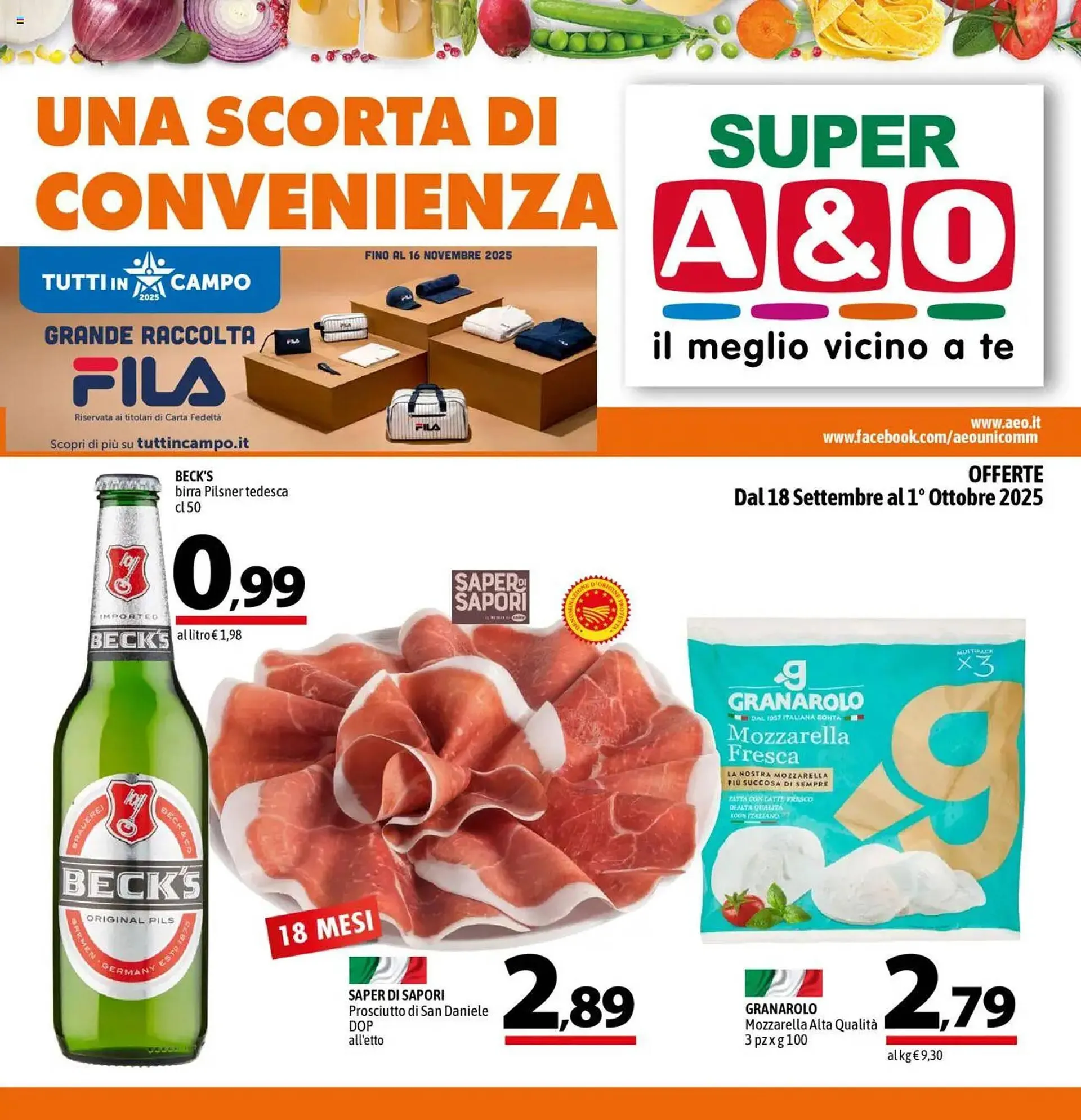 Volantino A&O da 18 settembre a 1 ottobre di 2025 - Pagina del volantino 1
