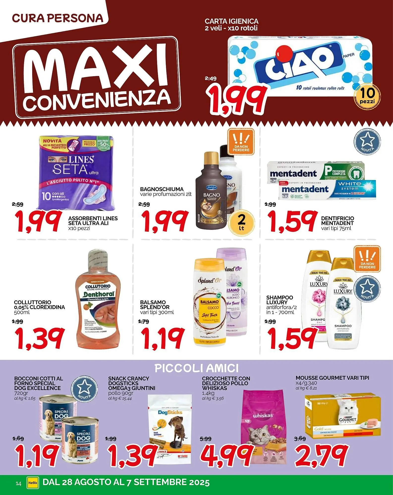 Volantino Hardis da 28 agosto a 7 settembre di 2025 - Pagina del volantino 14