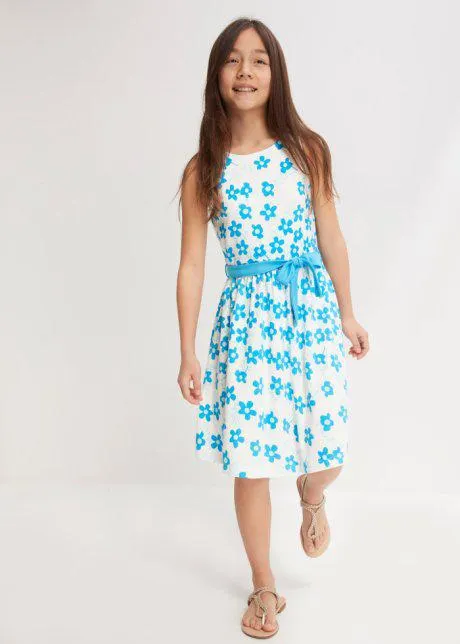 Abito di jersey con cintura