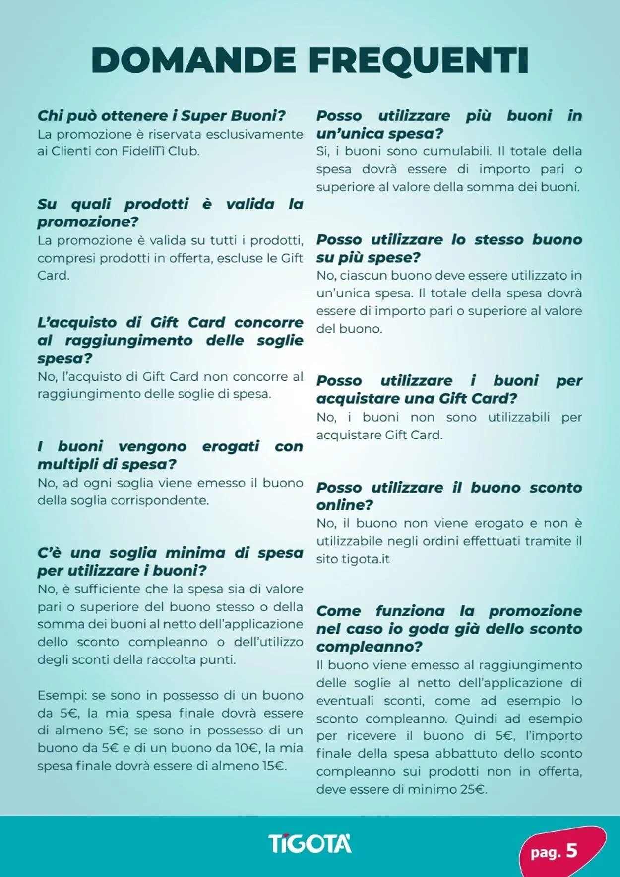 Tigotà Volantino attuale da 15 aprile a 29 aprile di 2025 - Pagina del volantino 5