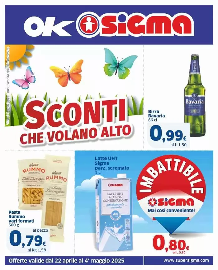 Sconti che volano alto , Ok Sigma da 22 aprile a 4 maggio di 2025 - Pagina del volantino 1