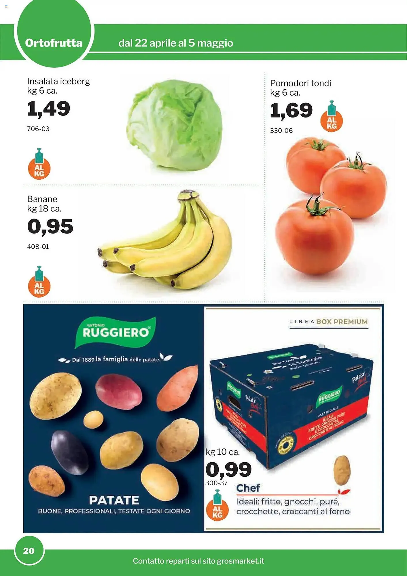 Volantino GrosMarket da 22 aprile a 5 maggio di 2026 - Pagina del volantino 20