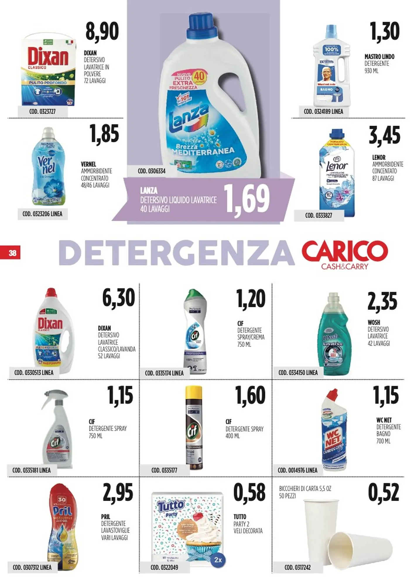 Volantino Carico Cash & Carry da 6 novembre a 19 novembre di 2025 - Pagina del volantino 38