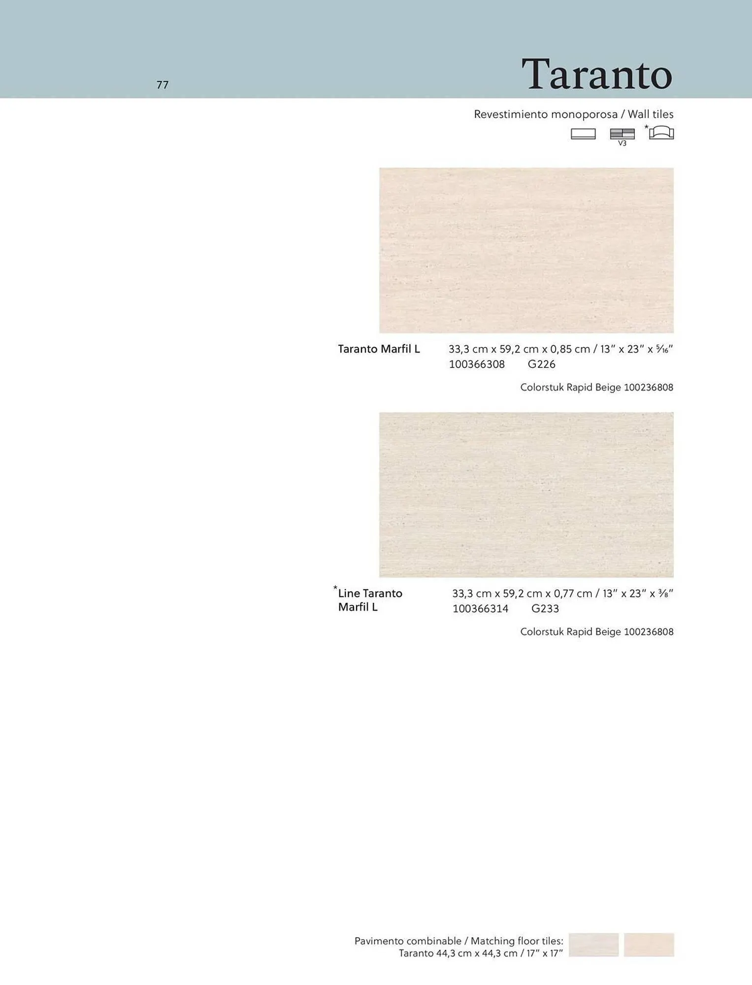 Catalogue Porcelanosa du 27 juin au 31 décembre 2025 - Catalogue page 77