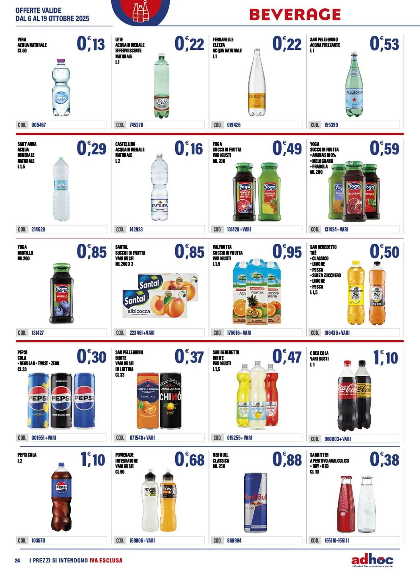 Volantino Adhoc da 6 ottobre a 19 ottobre di 2025 - Pagina del volantino 24