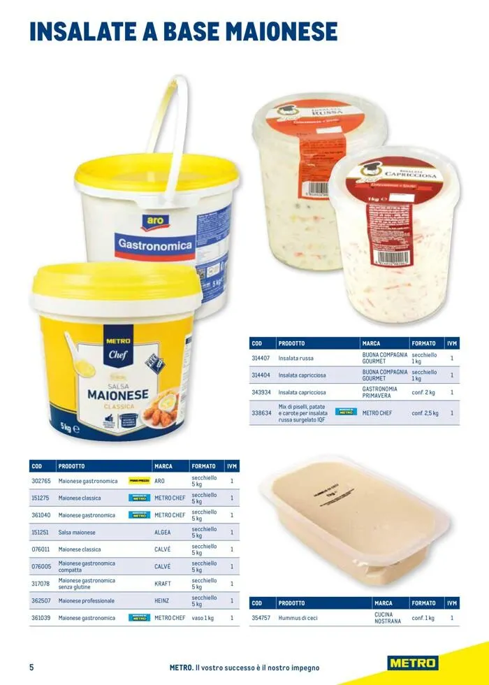 Catalogo gastronomia da 26 ottobre a 26 ottobre di 2024 - Pagina del volantino 5