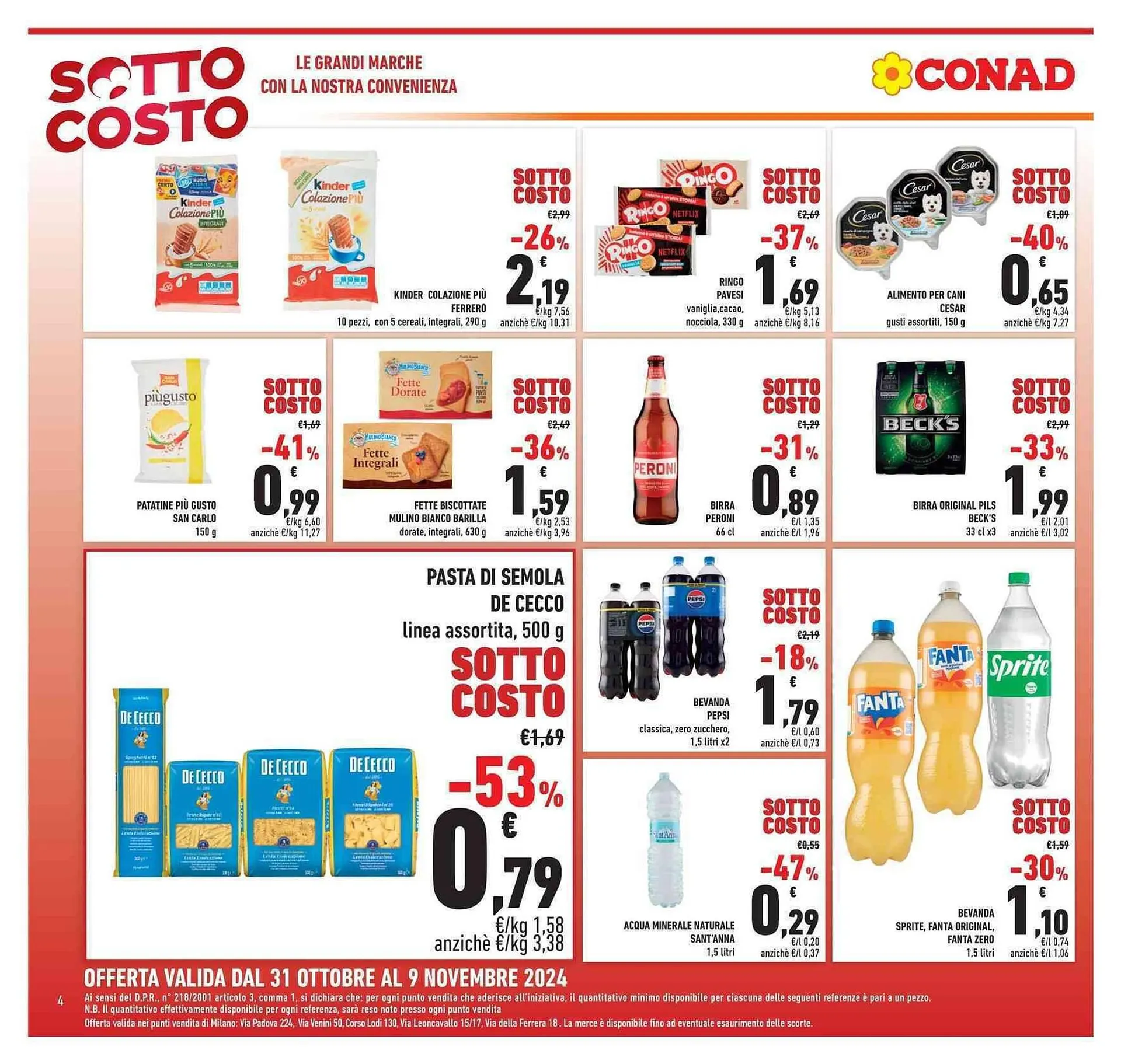 Volantino Conad da 31 ottobre a 9 novembre di 2024 - Pagina del volantino 4