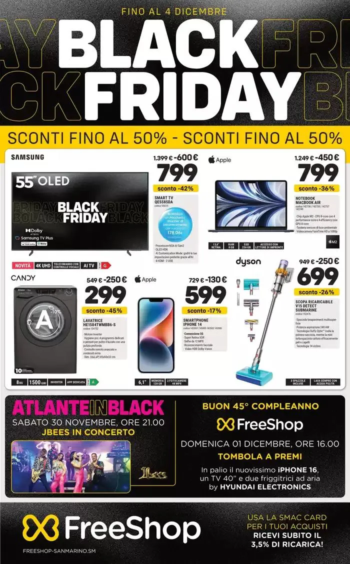 Black friday da 26 novembre a 4 dicembre di 2024 - Pagina del volantino 1