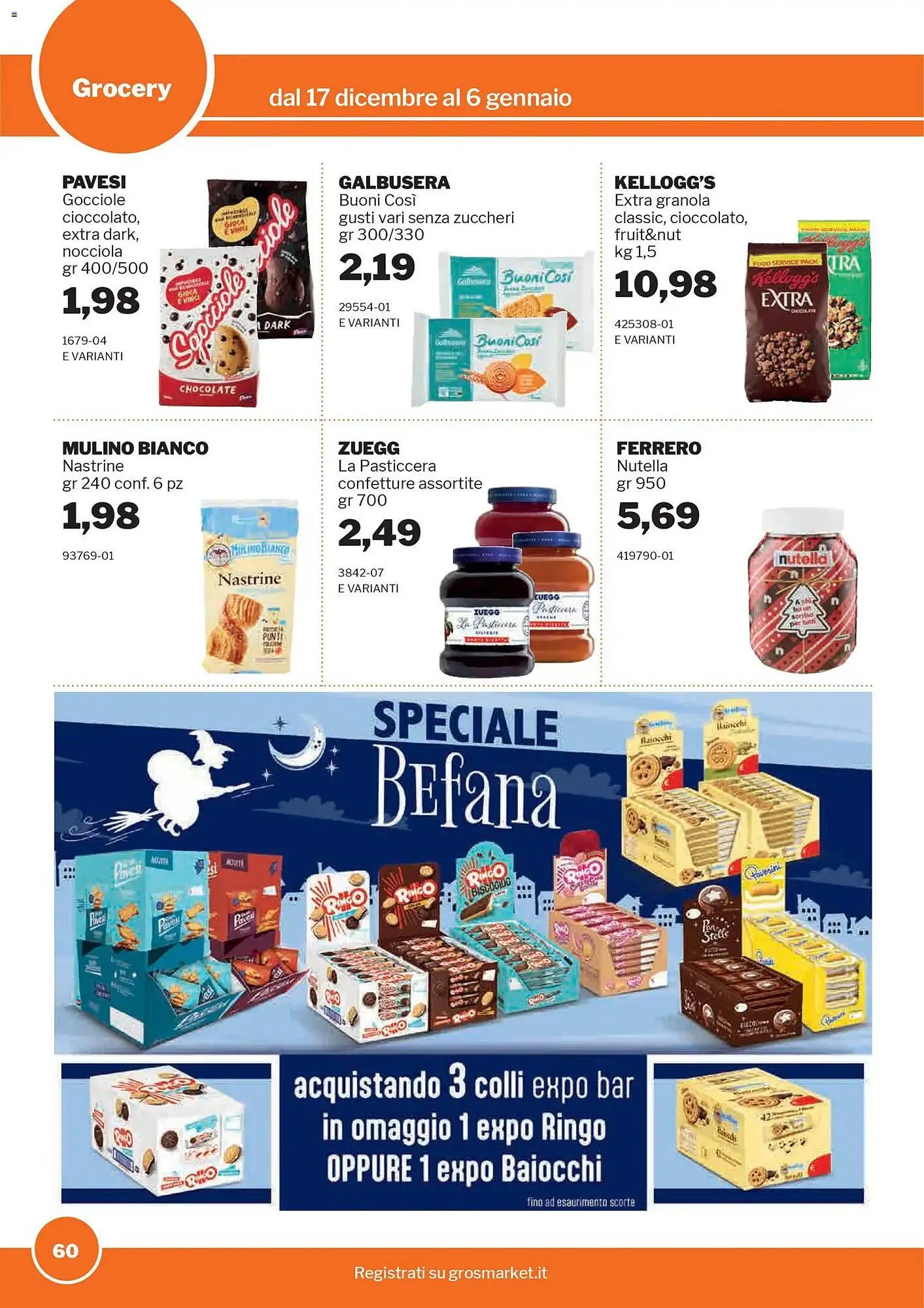 Volantino GrosMarket da 17 dicembre a 6 gennaio di 2026 - Pagina del volantino 60