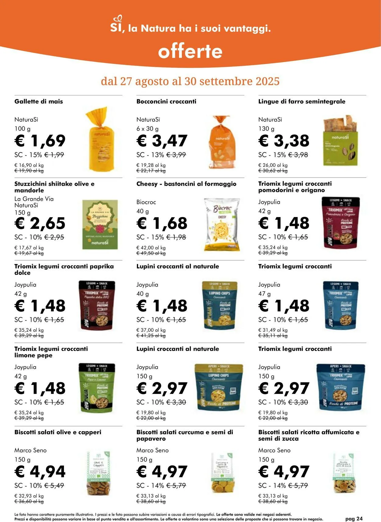 Natura Sì Volantino attuale da 25 settembre a 9 ottobre di 2025 - Pagina del volantino 24