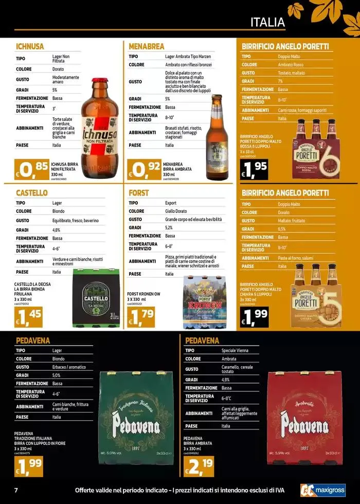 CARTA BIRRE 2025 da 22 aprile a 18 maggio di 2025 - Pagina del volantino 7