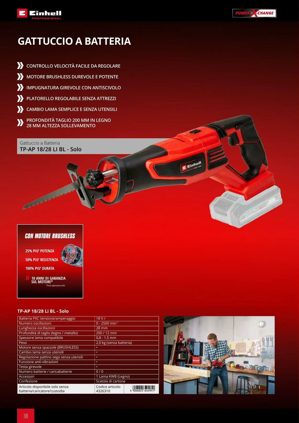 Einhell da 17 giugno a 17 dicembre di 2025 - Pagina del volantino 38