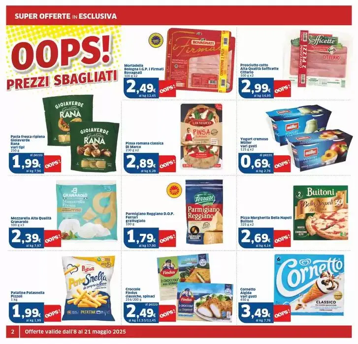 Oops! Prezzi sbagliati, Superstore da 8 maggio a 21 maggio di 2025 - Pagina del volantino 2