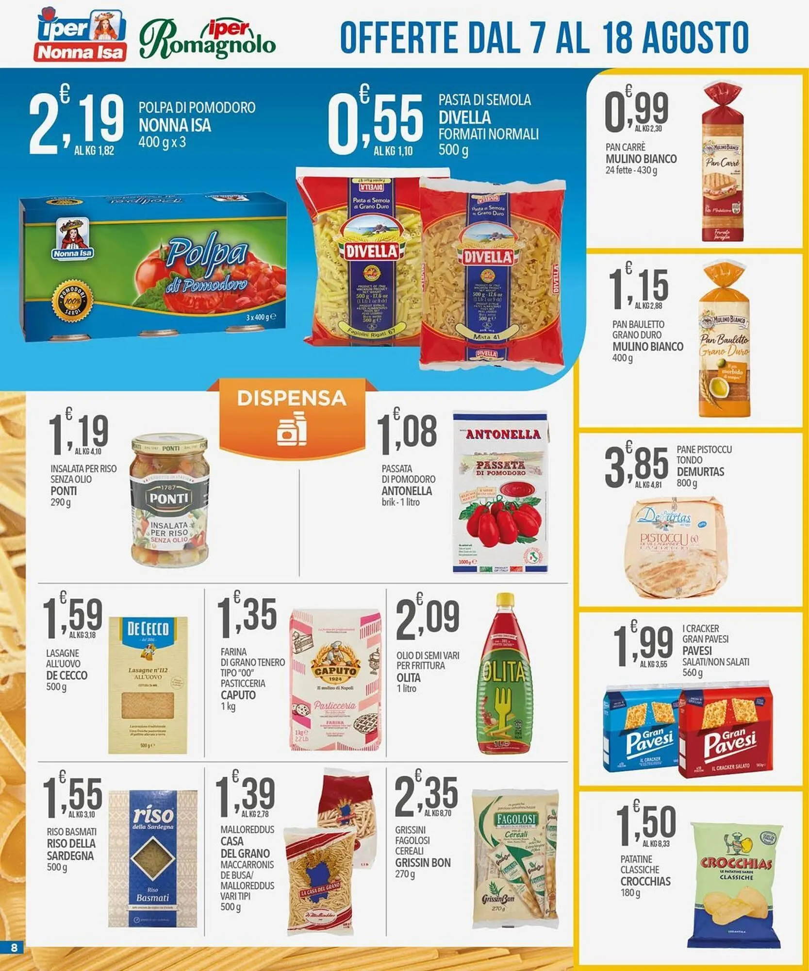 Volantino Iper Nonna Isa da 7 agosto a 18 agosto di 2025 - Pagina del volantino 8