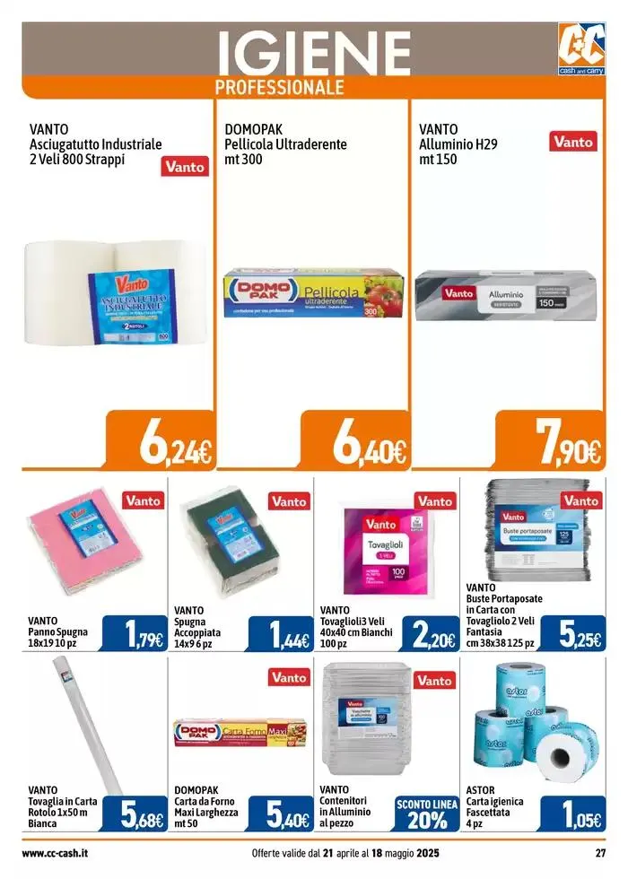 Professional  da 22 aprile a 18 maggio di 2025 - Pagina del volantino 27